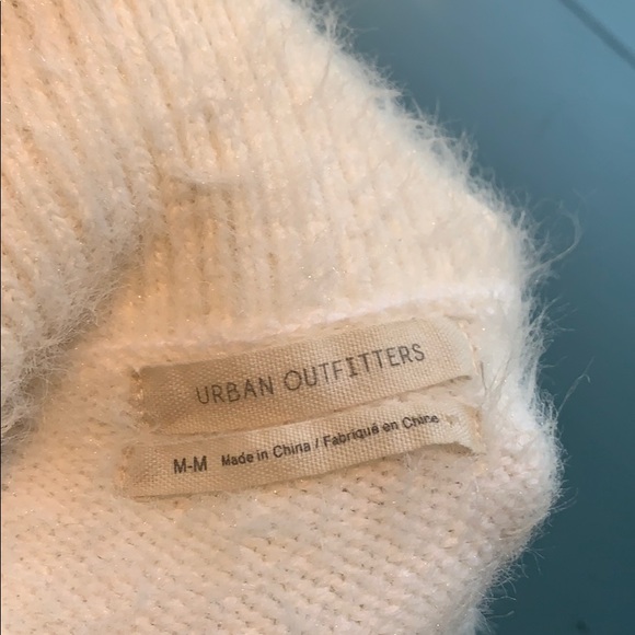 White fuzzy sweater from urban - Picture 3 of 4